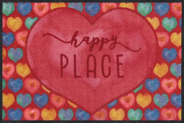 salonloewe-happy-place-heart-eingangsmatte-50-x-75-cm-waschbare-fu-matte-mit-her image 1