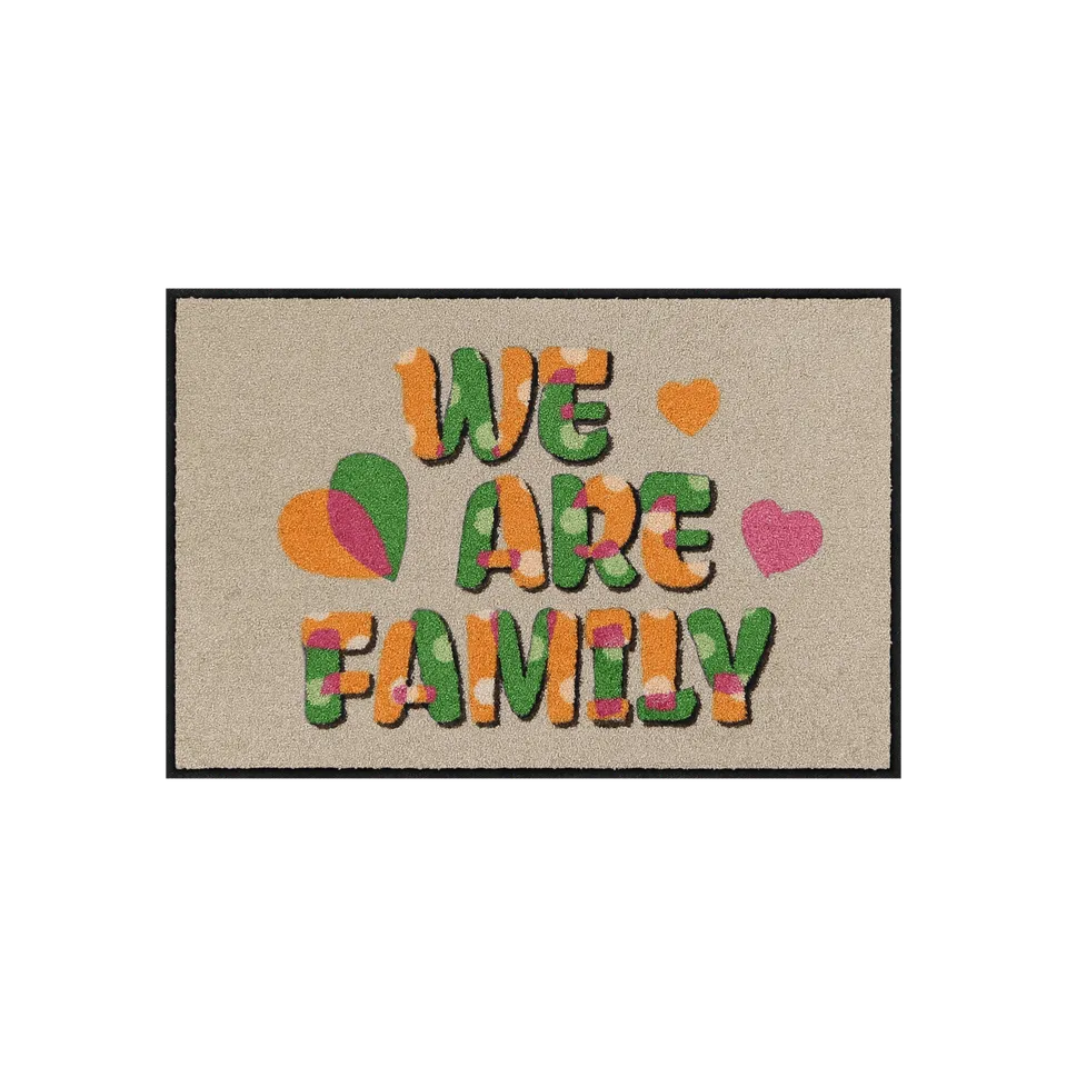 salonloewe-lovely-family-orange-green-eingangsmatte-50-x-75-cm-fu-matte-mit-we-a image 1