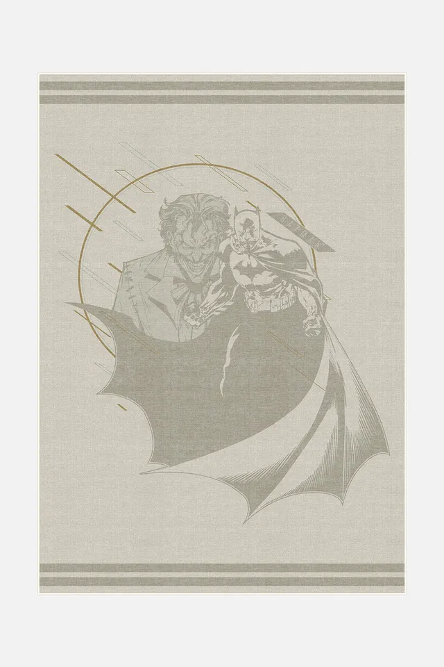 teppana-batman-schatten-beige-teppich-waschbar image 1