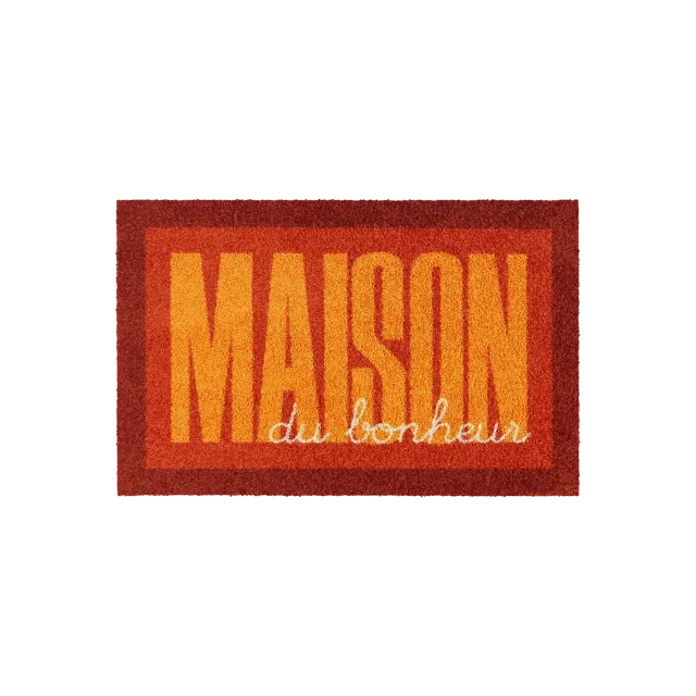 salonloewe-maison-frame-eingangsmatte-45-x-70-cm-in-orange-rutschfeste-schmutzfa image 1