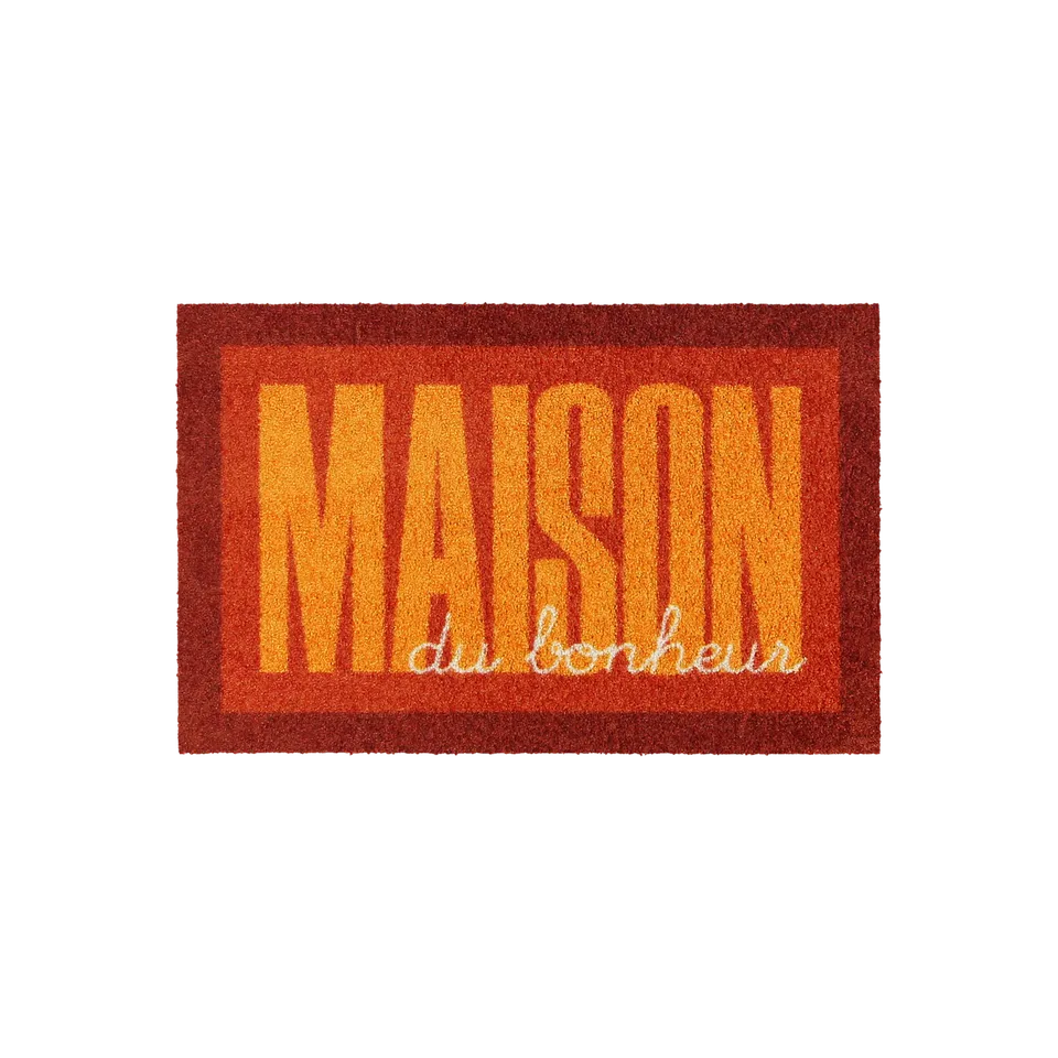 salonloewe-maison-frame-eingangsmatte-45-x-70-cm-in-orange-rutschfeste-schmutzfa image 1