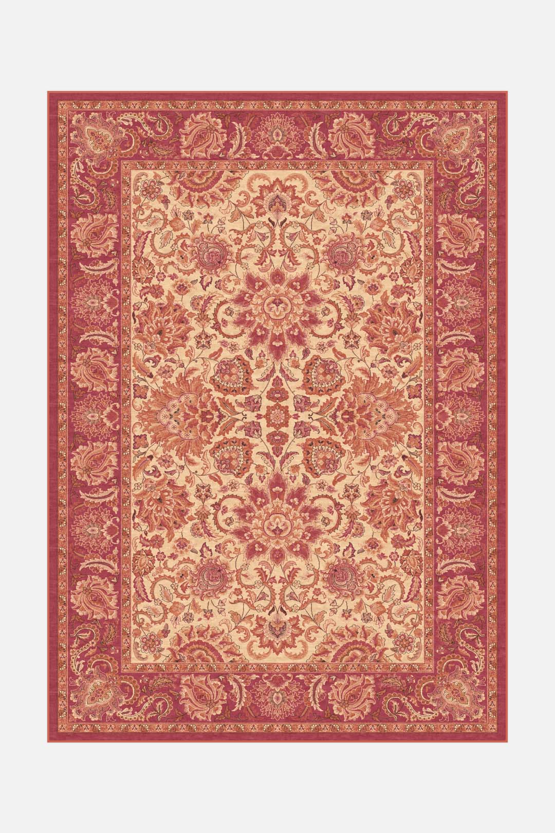 teppana-margot-jaspis-teppich-waschbarer-indoor-teppich-in-gelb-orange-rot-klass image 1