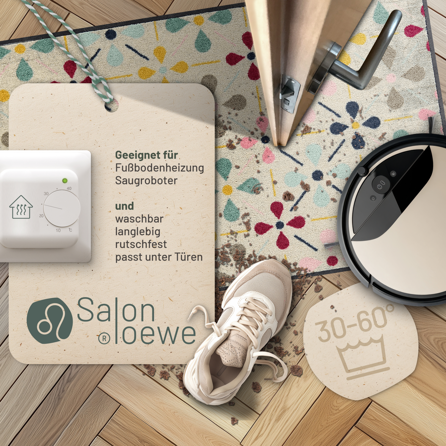 salonloewe-riki-teppich-75-x-120-cm-florale-waschmatte-mit-pastellmotiv image 3
