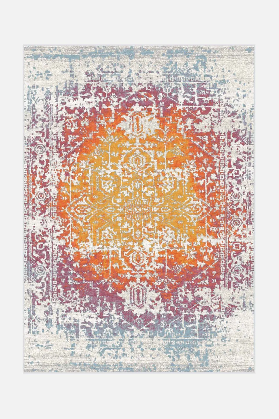 teppana-romina-bunt-teppich-waschbarer-kurzflor-teppich-mit-rutschfester-matte-i image 1