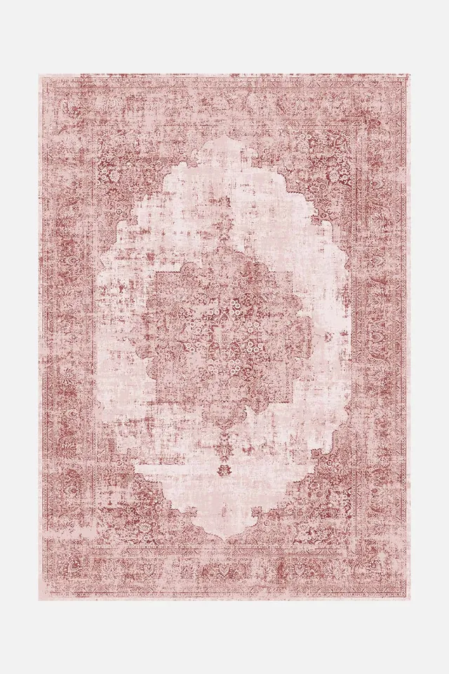 teppana-helia-granat-teppich-waschbarer-boho-teppich-120x170-cm-granatrot-inkl-a image 1
