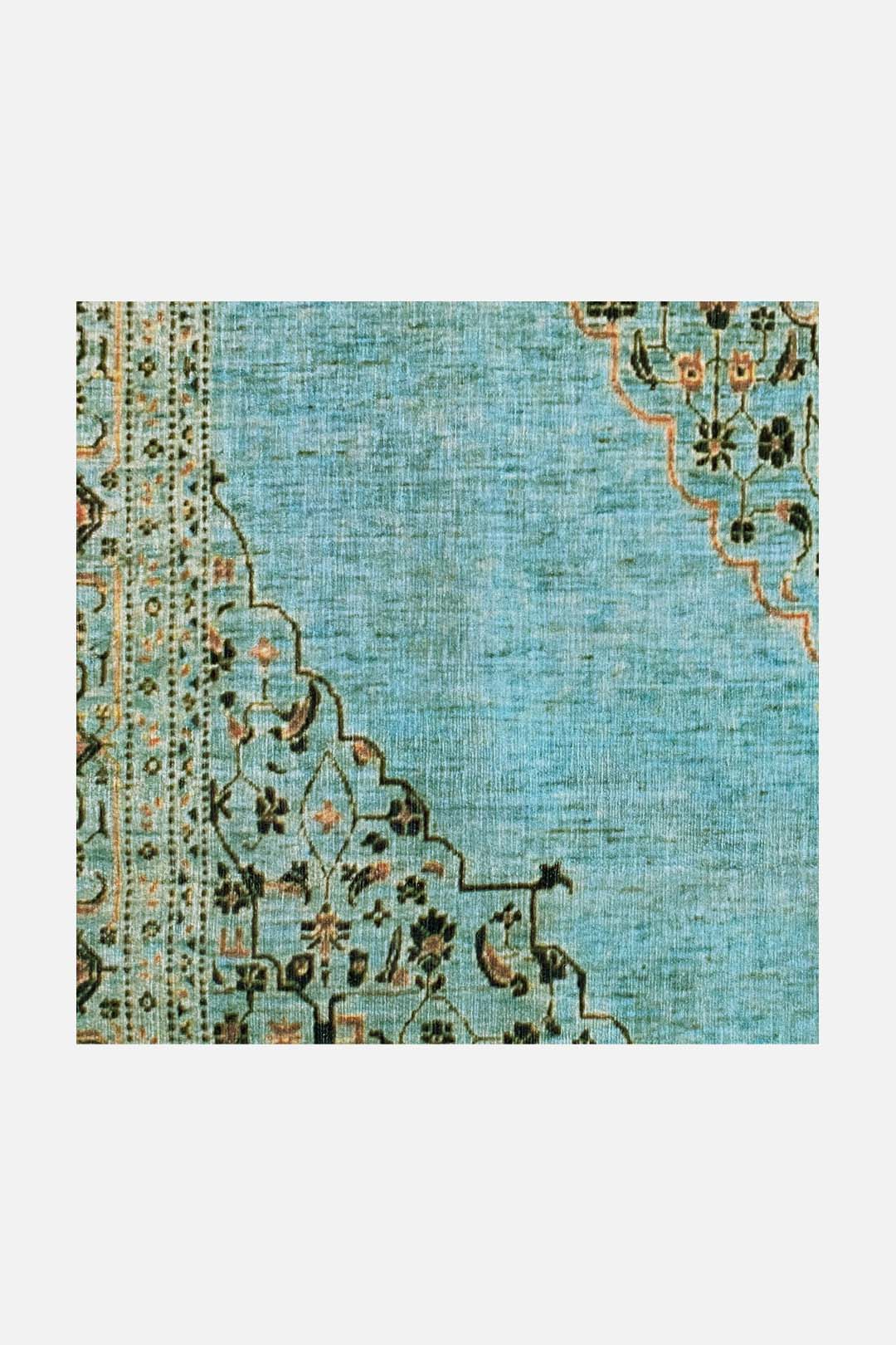 teppana-minu-moldavit-teppich-waschbarer-teppich-in-blau-gr-n-klassisches-design image 7