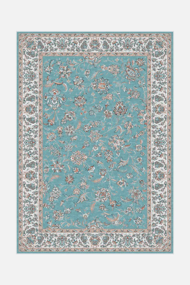 teppana-selia-aqua-teppich-waschbarer-indoor-teppich-klassisch-persisch image 1
