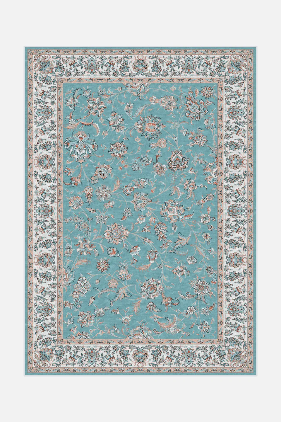 teppana-selia-aqua-teppich-waschbarer-indoor-teppich-klassisch-persisch image 1
