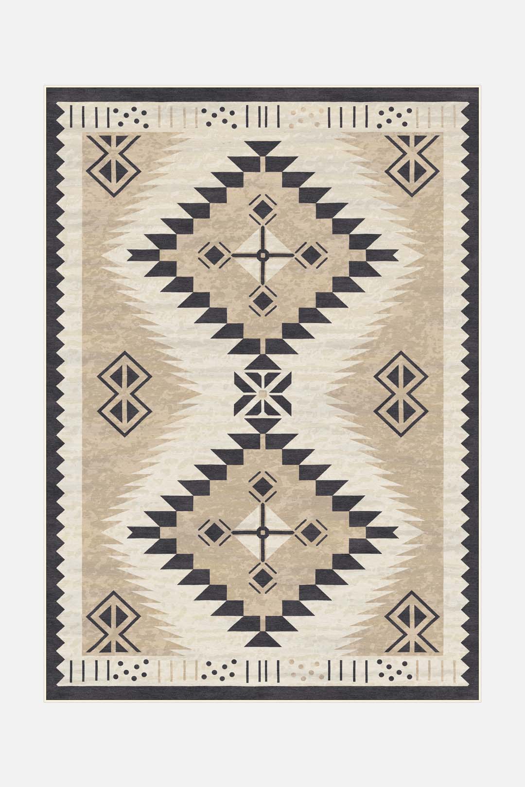 teppana-merve-sand-teppich-waschbarer-marokko-teppich image 1