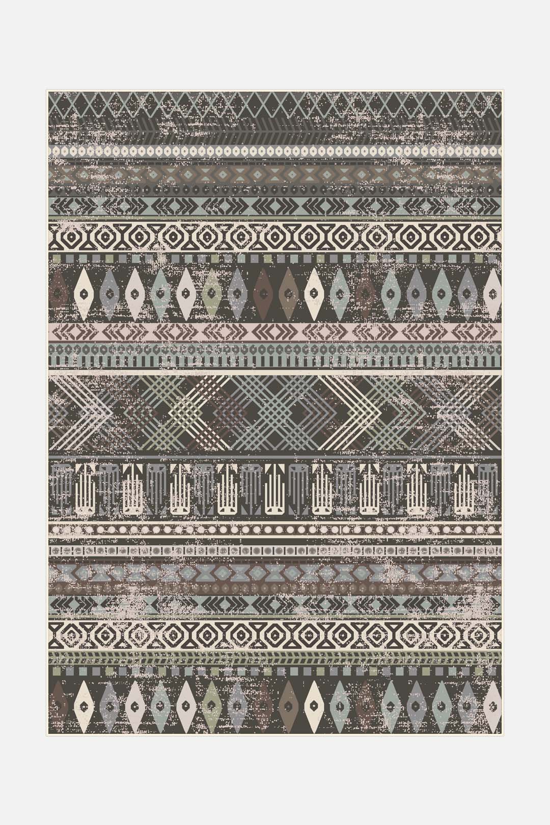 teppana-mila-stein-teppich-klassischer-marokkanischer-inndoorteppich-in-braun-ta image 1