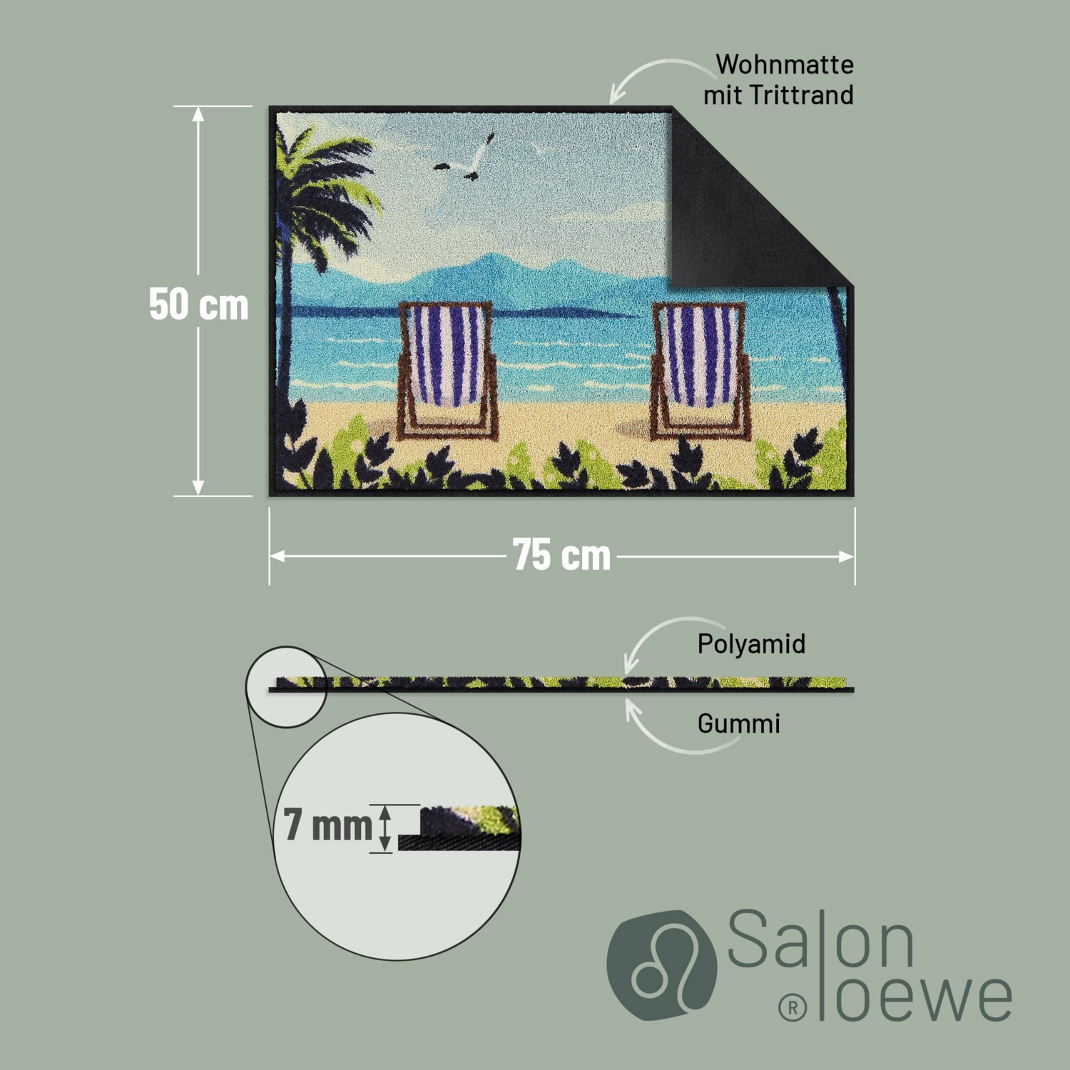 salonloewe-beach-vibes-rechteckig-50-x-75-cm-waschbare-matte-im-maritimen-look image 4