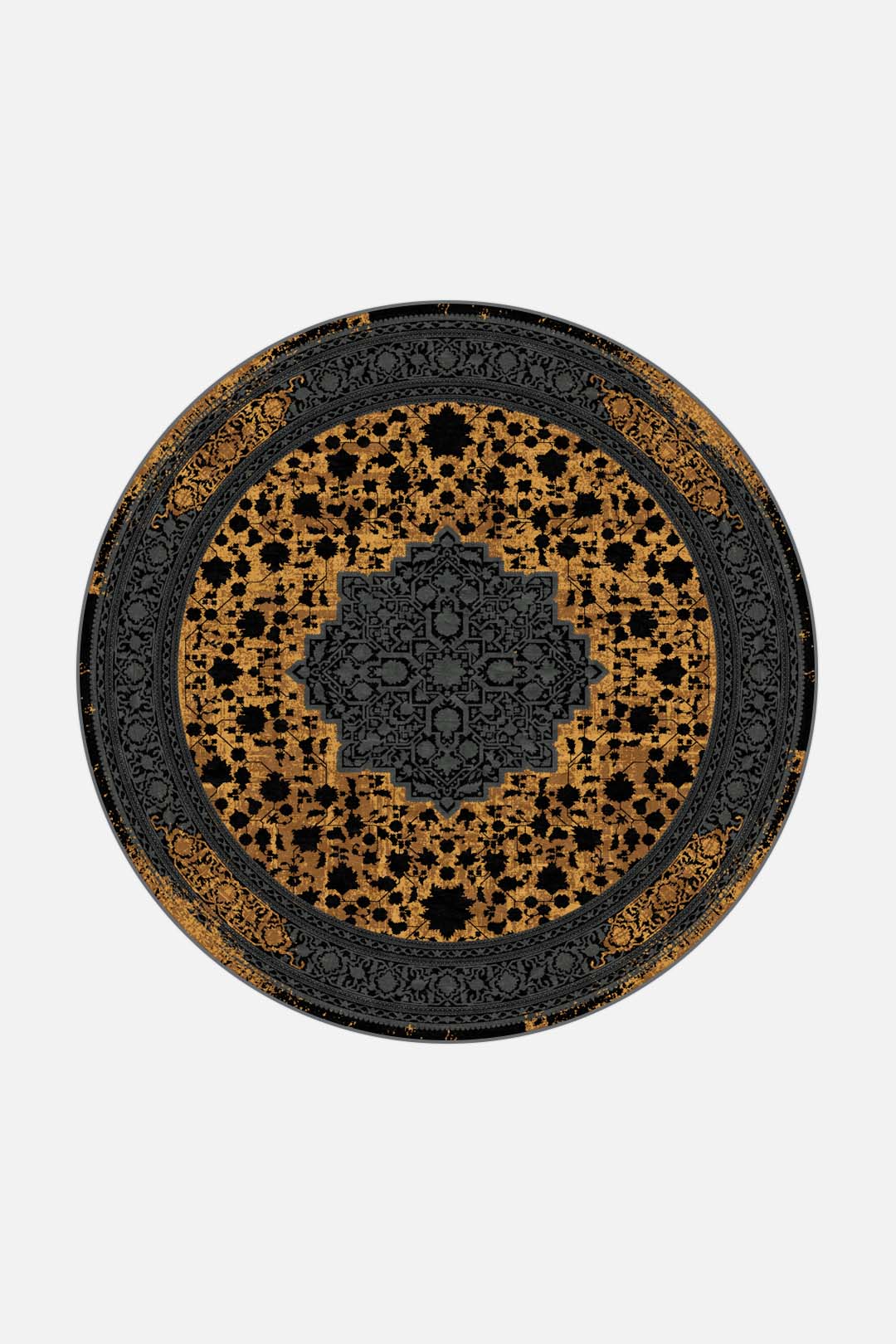teppana-ella-septaria-teppich-waschbarer-kurzflor-teppich-in-gelb-orange-34-50-s image 8