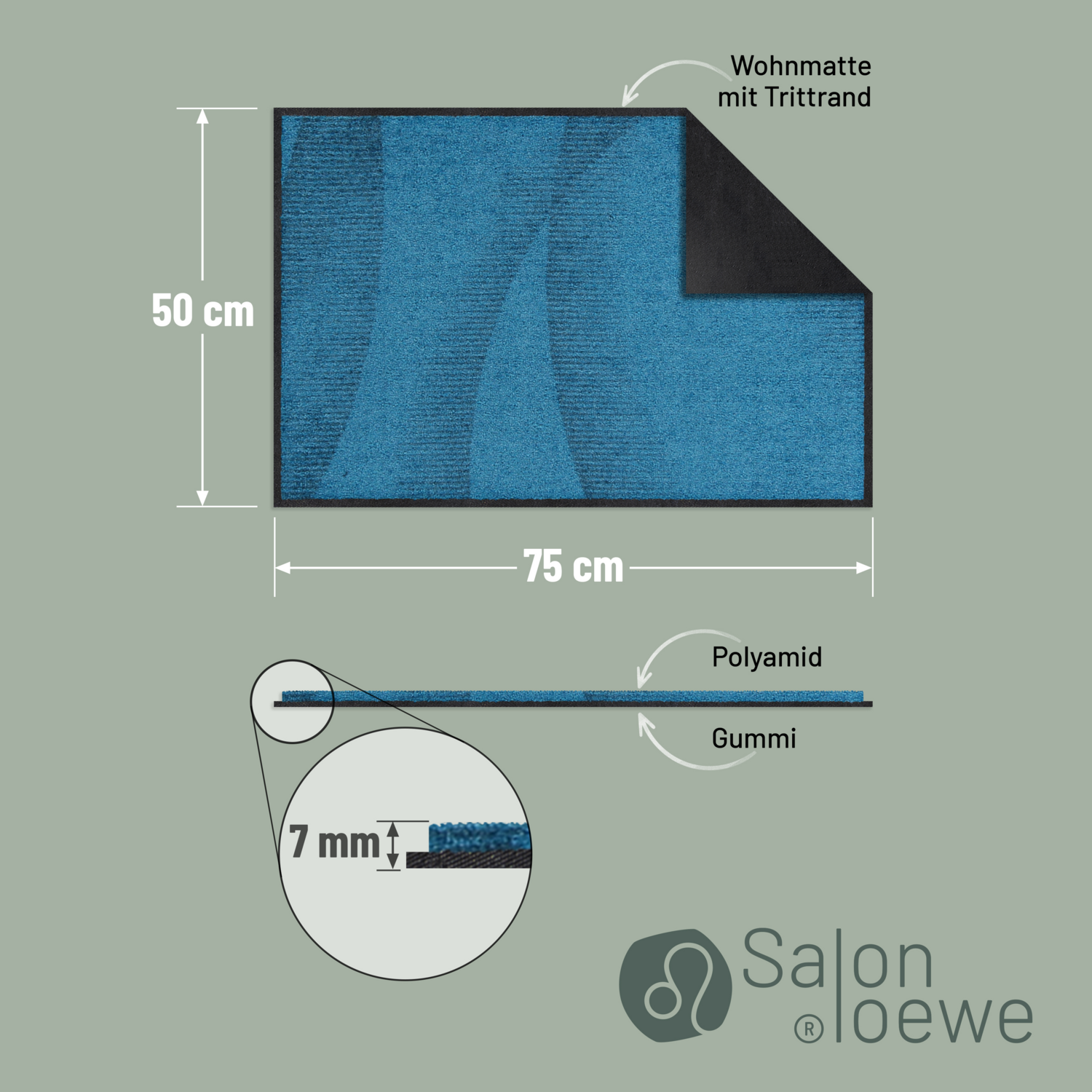 salonloewe-dune-teppich-50-x-75-cm-in-aquamarin-waschbare-kurzflor-matte-f-r-flu image 4
