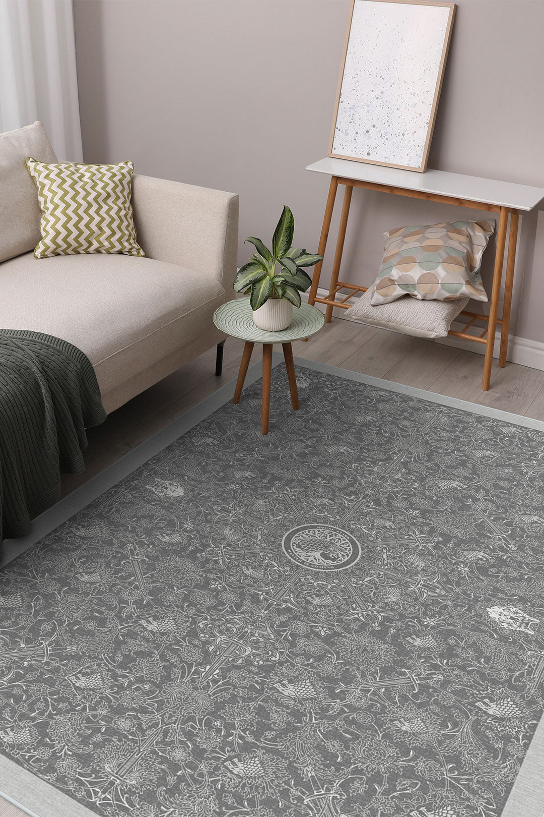 teppana-haus-stark-grau-teppich-waschbarer-kurzflor-teppich-mit-rutschfester-mat image 4