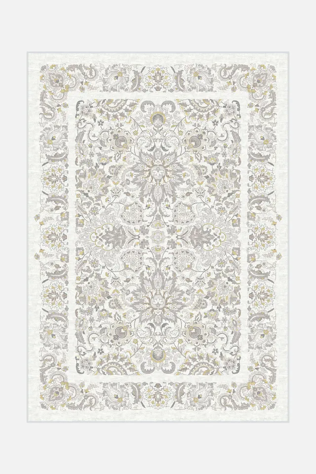 teppana-magnolia-taupe-teppich-waschbar-inkl-rutschfester-matte-klassisches-desi image 1
