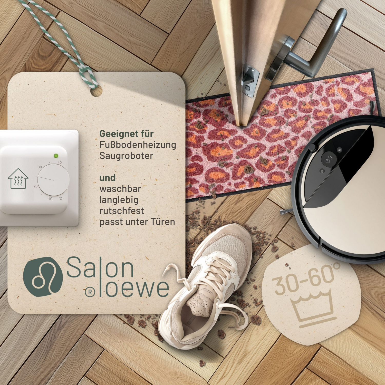salonloewe-leo-pure-candy-minimatte-30-x-100-cm-leo-muster-schmutzfangmatte image 3