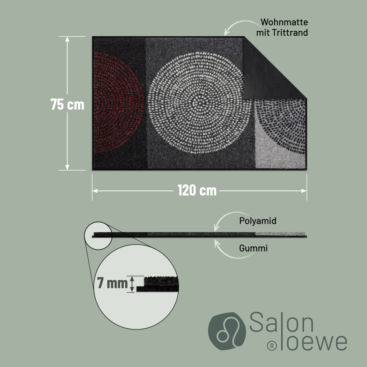 salonloewe-nestor-teppich-75-x-120-cm-einfarbiger-flachteppich-mit-rutschfestem- image 4