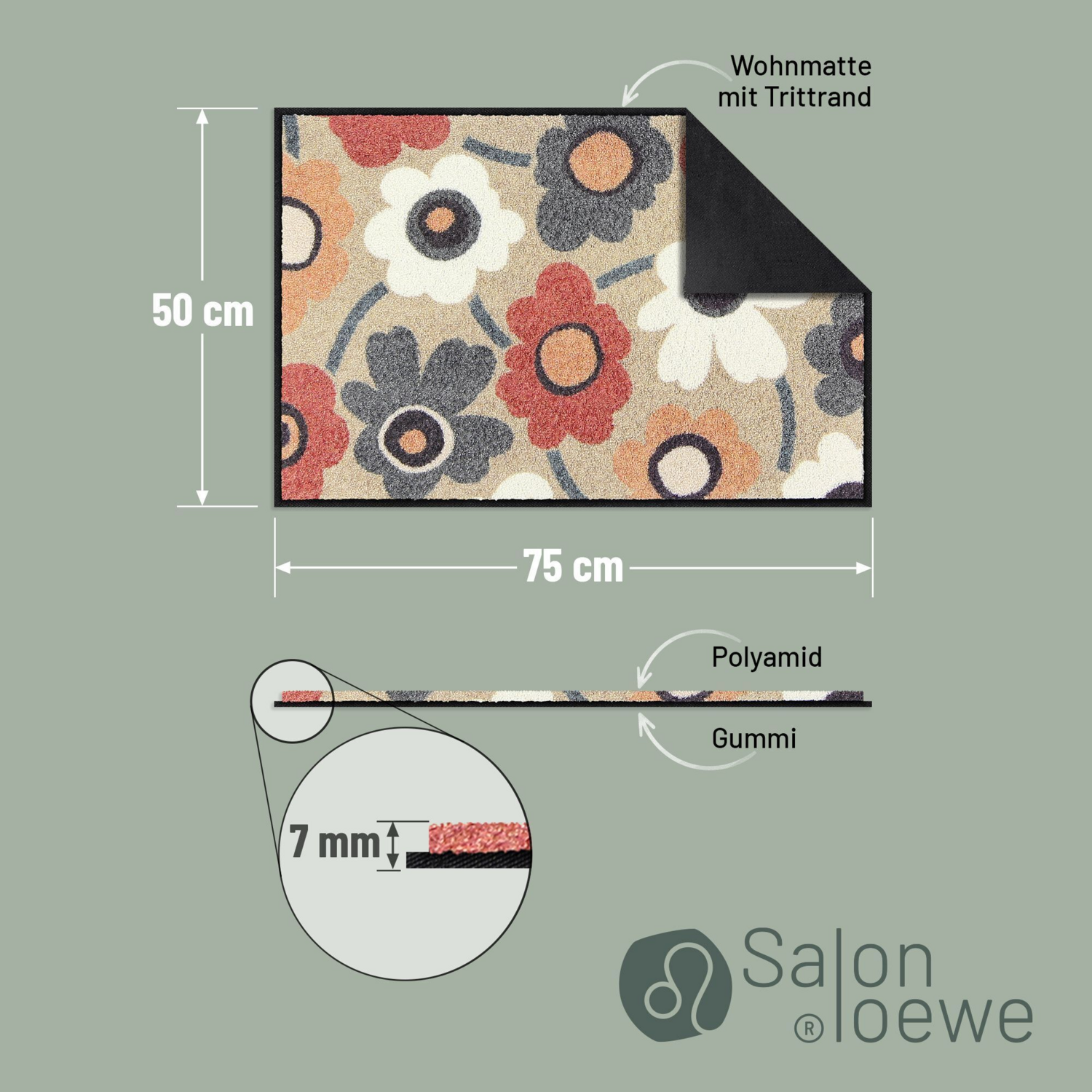 salonloewe-blooming-harmony-blue-rose-eingangsmatte-50-x-75-cm-made-in-germany image 4