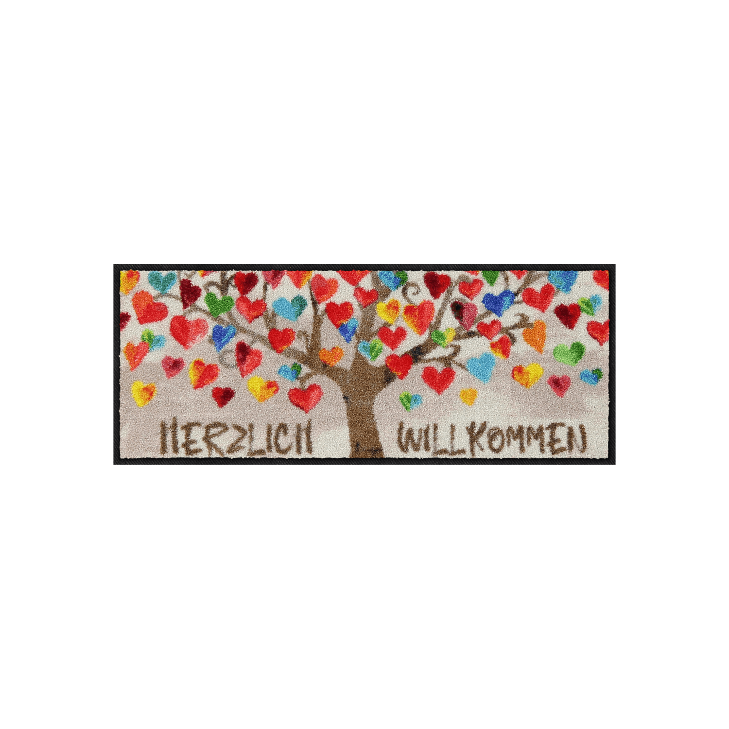 salonloewe-herzbaum-minimatte-30-x-75-cm-dekorative-fu-matte-mit-herzmotiv-polya image 1