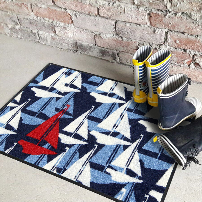 salonloewe-sail-boats-eingangsmatte-50-x-75-cm-maritime-fu-matte-mit-segelboot-m image 2