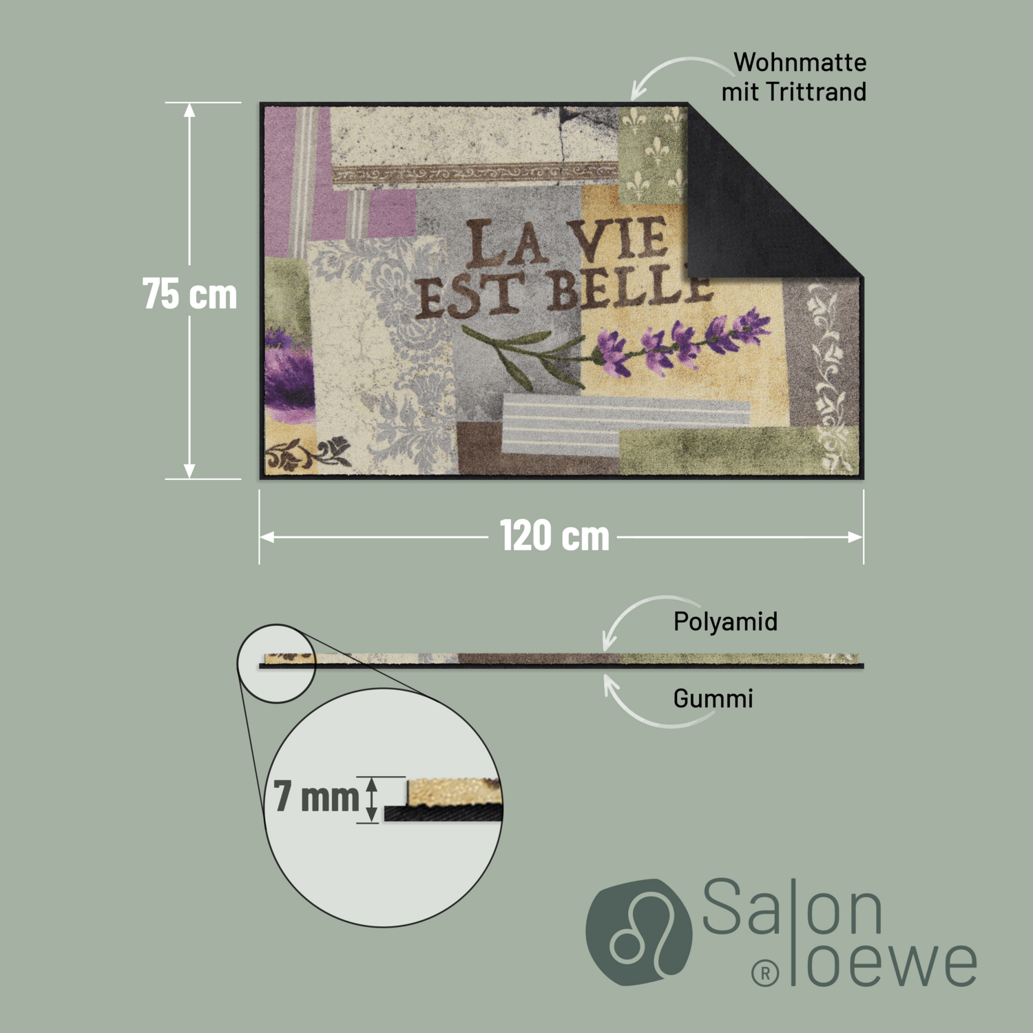 salonloewe-la-vie-est-belle-l-ufer-75-x-120-cm-waschbare-fu-matte-im-vintage-lan image 4