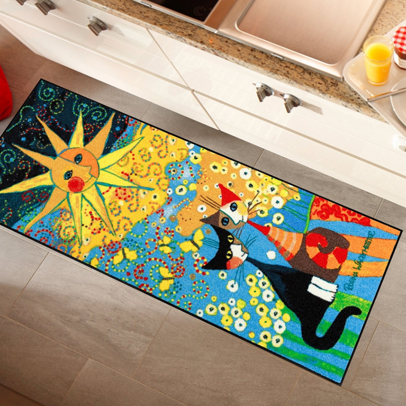 salonloewe-la-dolce-vita-l-ufer-75-x-190-cm-waschbare-t-rmatte-mit-katzen-motiv- image 2