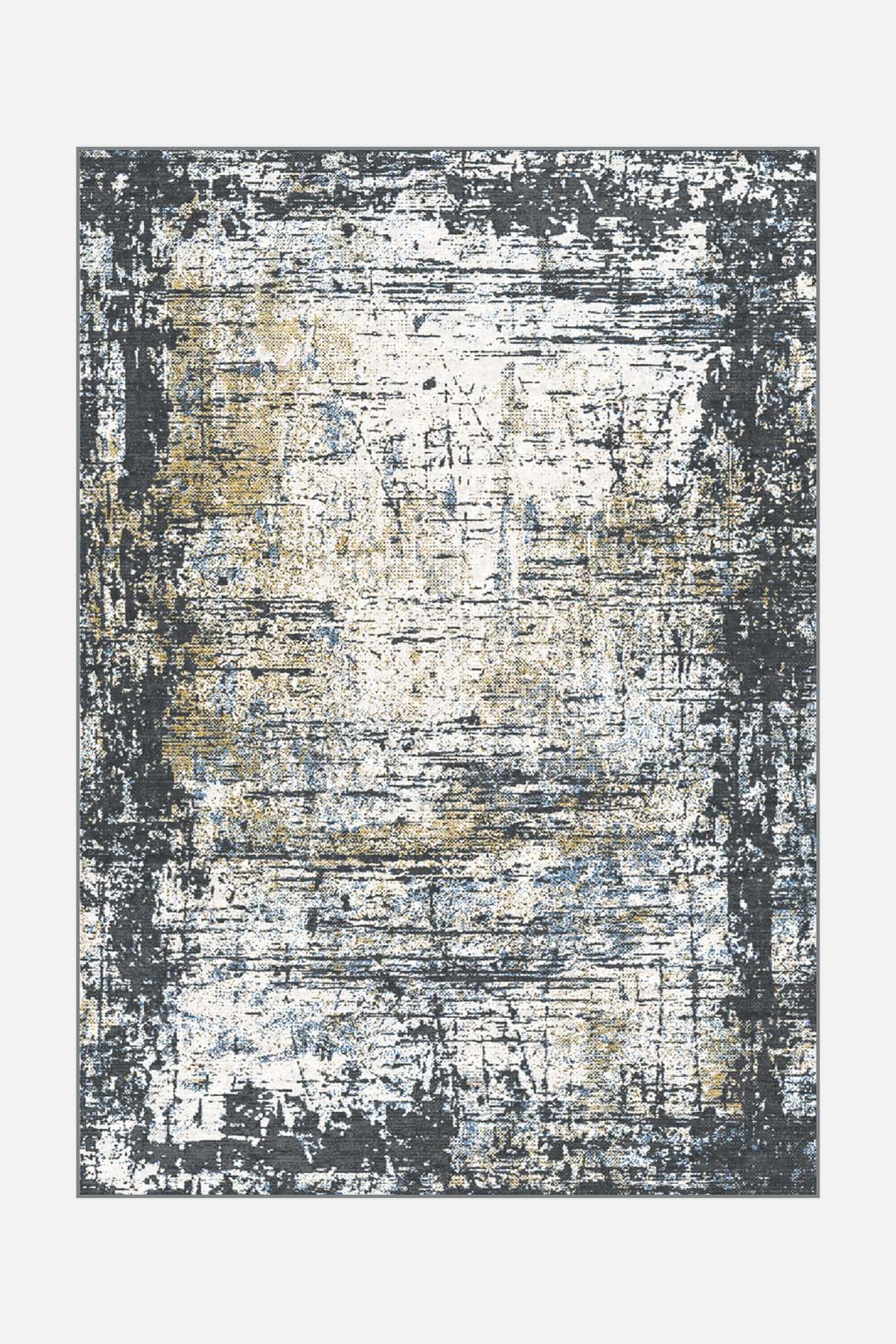 teppana-milo-lapis-teppich-waschbarer-design-teppich-in-dunkelgrau-silber-100-ma image 1