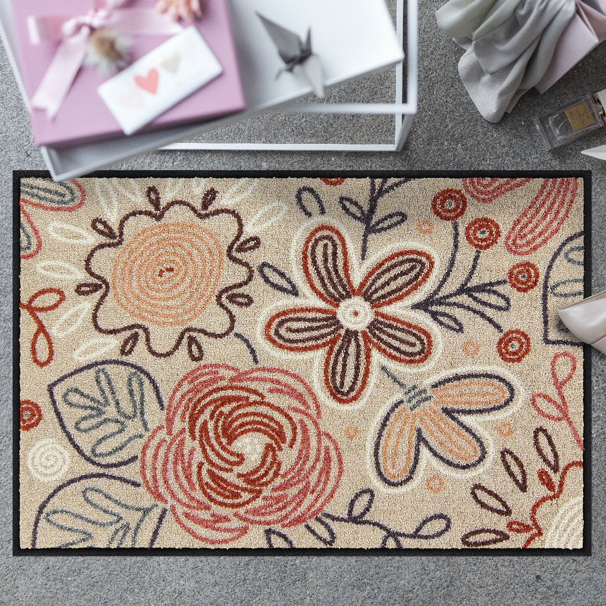 salonloewe-dot-flowers-rose-blue-eingangsmatte-50-x-75-cm-waschbarer-schmutzf-ng image 2