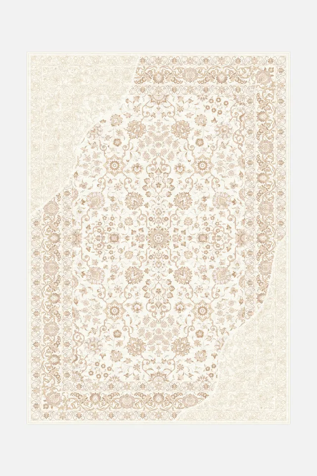 teppana-finja-creme-teppich-waschbarer-boho-indoor-teppich-in-creme-braun-taupe- image 1