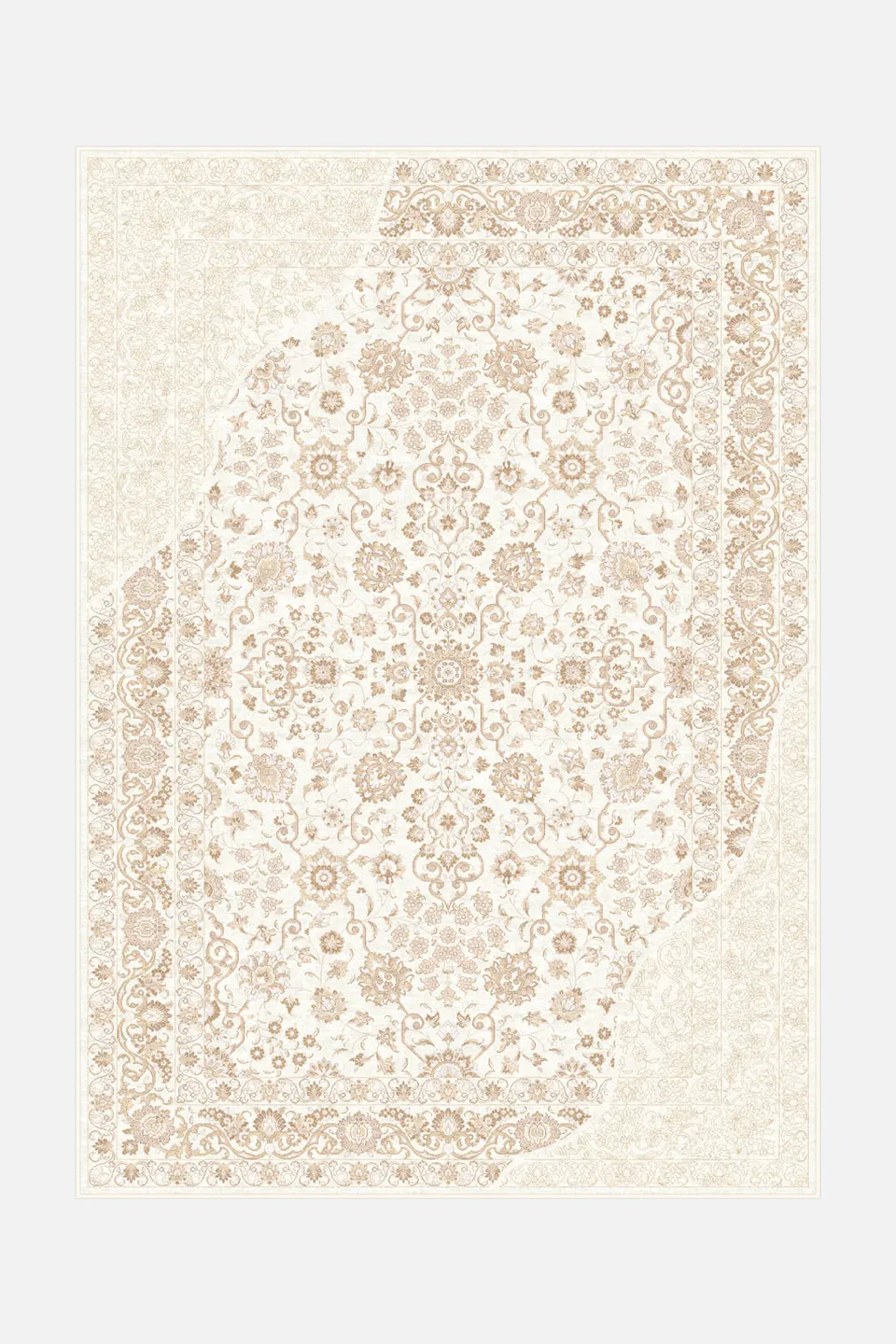 teppana-finja-creme-teppich-waschbarer-boho-indoor-teppich-in-creme-braun-taupe- image 1