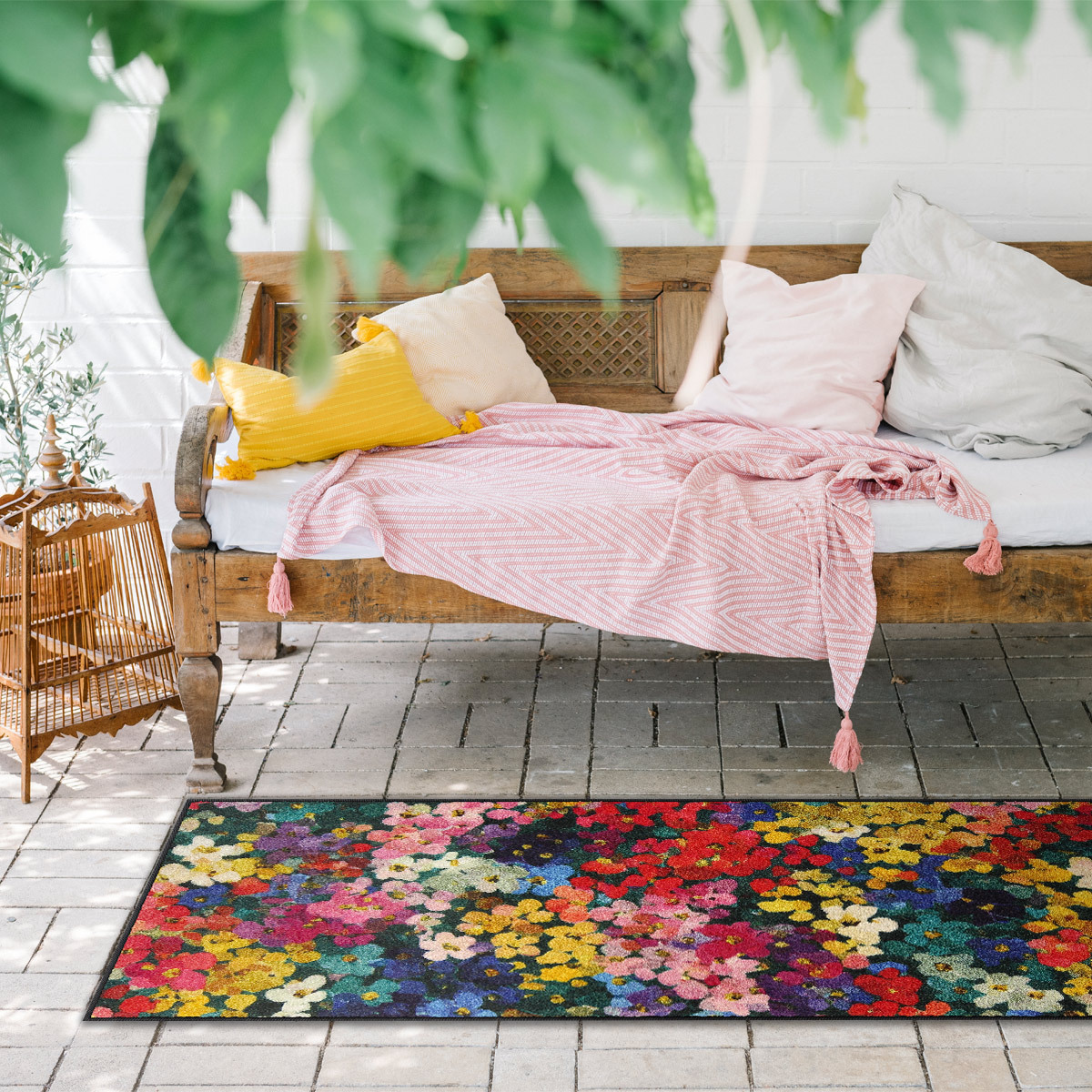 salonloewe-mille-fleurs-l-ufer-75-x-190-cm-blumenl-ufer-f-r-flur-und-wohnbereich image 2