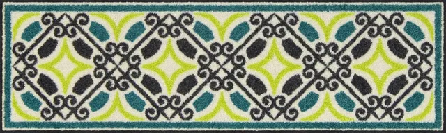 salonloewe-bogart-l-ufer-30-x-100-cm-green-aqua-waschbare-fu-matte-in-gr-n-aqua image 1