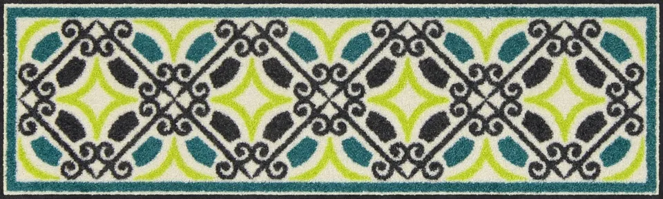 salonloewe-bogart-l-ufer-30-x-100-cm-green-aqua-waschbare-fu-matte-in-gr-n-aqua image 1
