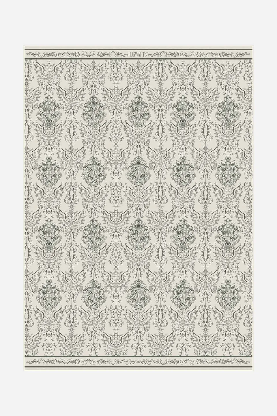 teppana-harry-potter-damast-creme-waschbarer-teppich image 1