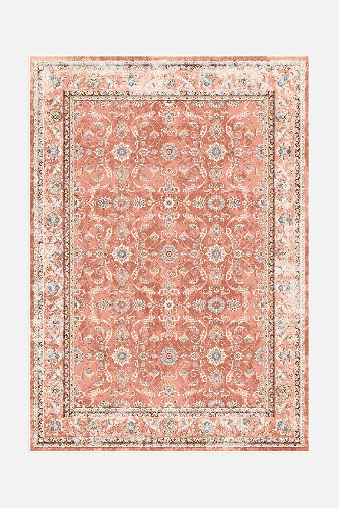 teppana-persisch-karneol-teppich-waschbarer-klassiker-teppich-im-persischen-stil image 1
