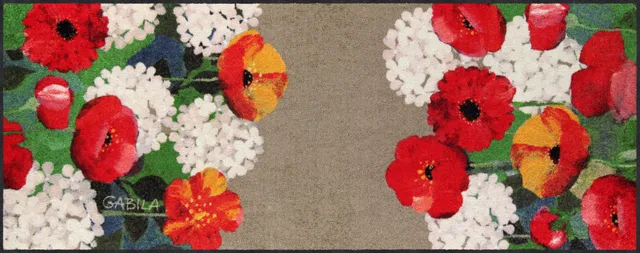 salonloewe-gabilas-fiori-l-ufer-eingangsmatte-75-x-190-cm-blumenmotiv-in-rot-gel image 1