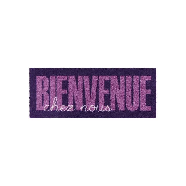 salonloewe-bienvenue-type-violet-eingangsmatte-minimatte-30-x-75-cm-kompakte-fu- image 1