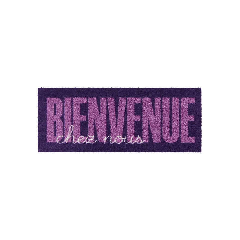 salonloewe-bienvenue-type-violet-eingangsmatte-minimatte-30-x-75-cm-kompakte-fu- image 1