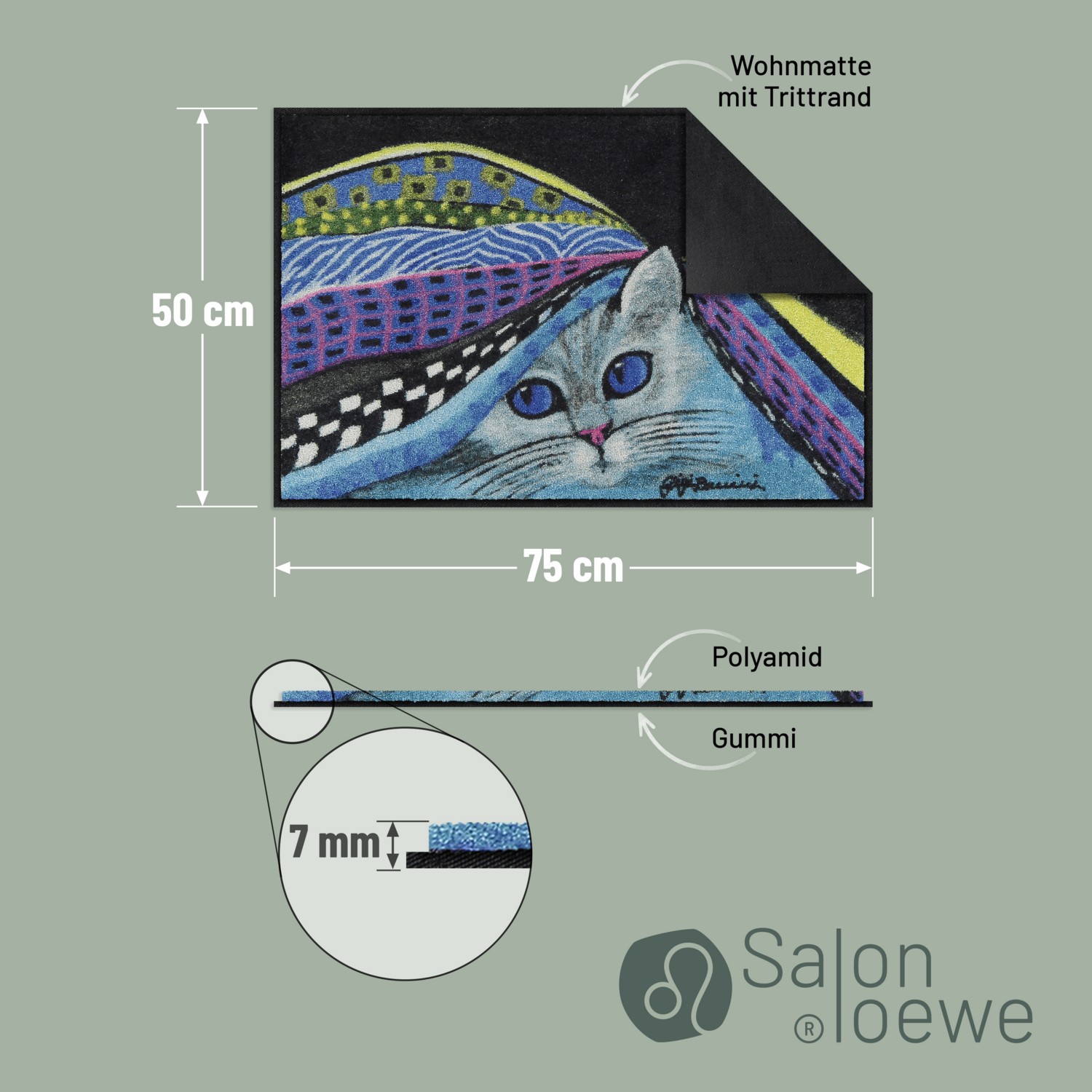 salonloewe-katzengl-ck-eingangsmatte-50-x-75-cm-waschbare-fu-matte-mit-katzen-mo image 4