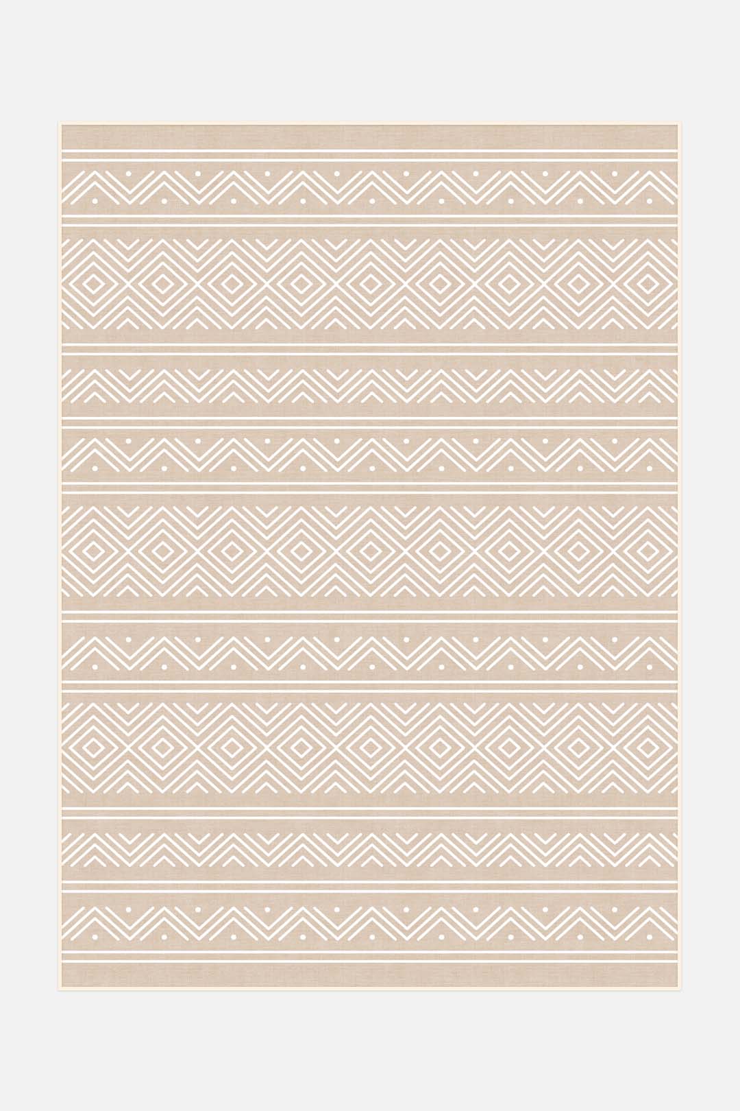 teppana-outdoor-aztek-creme-teppich-waschbarer-outdoor-teppich-im-boho-design-be image 1