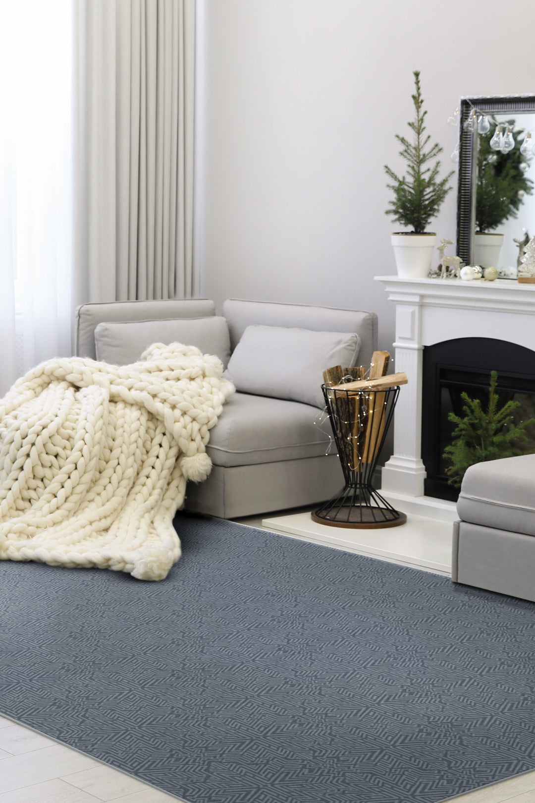 teppana-schneeflocke-frost-teppich-waschbarer-indoor-teppich-im-geometrischen-de image 4