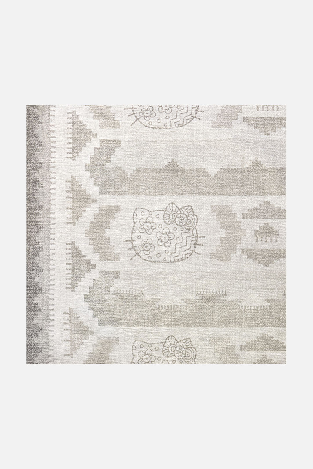 teppana-hello-kitty-kilim-mandel-teppich-waschbarer-kinder-teppich-in-beige-natu image 3