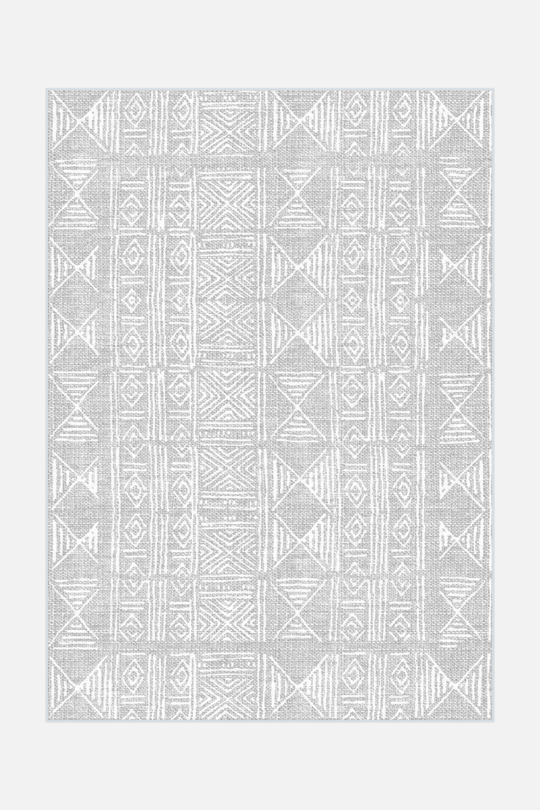 teppana-antik-grau-waschbarer-geometrisch-teppich image 1