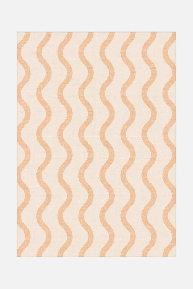 teppana-energy-sunset-teppich-waschbarer-teppich-mit-geometrischem-sunset-design image 1