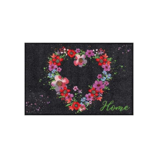 salonloewe-blossom-heart-home-eingangsmatte-50-x-75-cm-blumen-herz-design-rutsch image 1