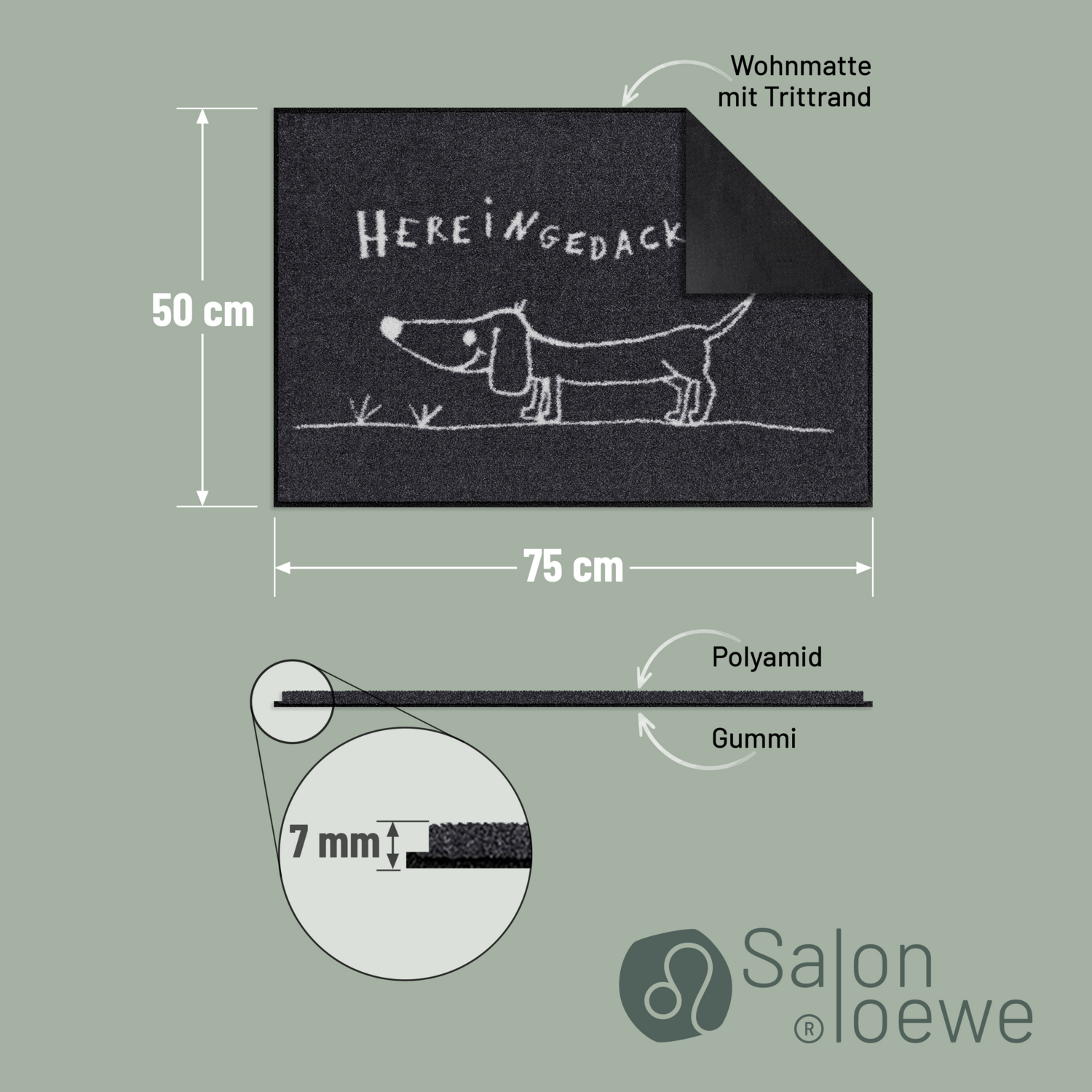 salonloewe-hereingedackelt-eingangsmatte-50-x-75-cm-waschbare-fu-matte-mit-dacke image 4