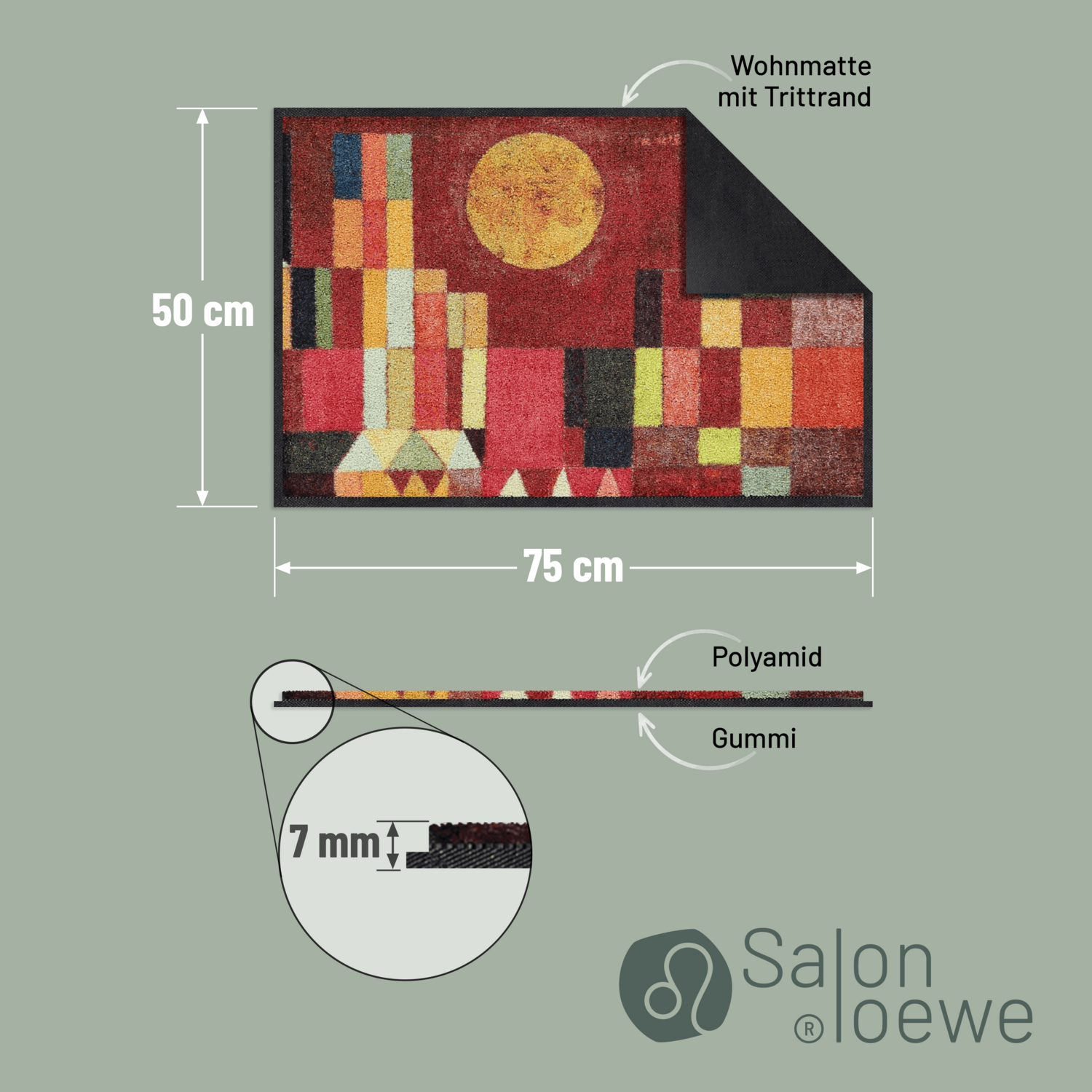 salonloewe-castle-and-sun-teppich-50-x-75-cm-kunstvolle-fu-matte-mit-geometrisch image 4