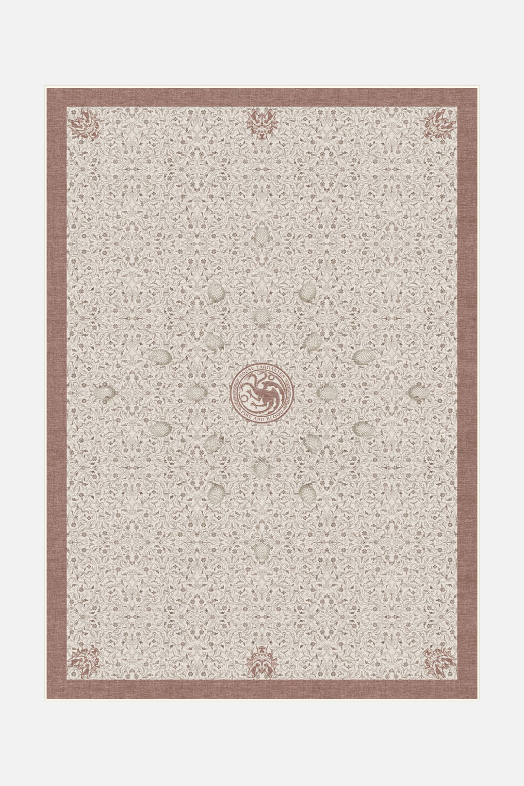 teppana-haus-targaryen-rostrot-teppich-waschbarer-indoor-teppich-game-of-thrones image 1