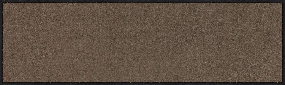 salonloewe-taupe-l-ufer-30-x-100-cm-waschbare-schmutzfangmatte-aus-polyamid-brau image 1