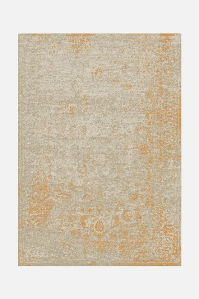 teppana-mio-sonne-teppich-waschbarer-indoor-teppich-gelb-orange-boho image 1